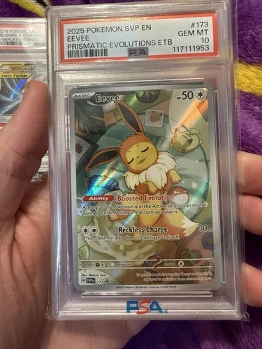 2025 POKEMON PRISMATIC EVOLUTIONS ELITE TRAINER BOX PROMO EEVEE PSA 10
