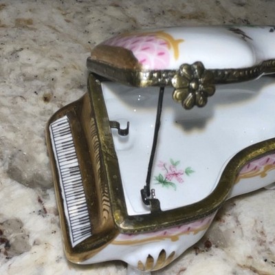 Make Me An Offer!!! Limoges France Porcelain Piano Handmade Hand Painted !!!