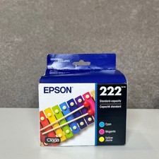 Epson 222 Ink Cartridges 5-Pack Lot CMY Standard Capacity XP-5200 WF-2960