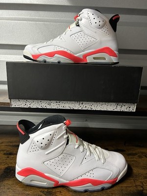 Size 9.5 - Air Jordan 6 Retro 2014 White Infrared (384664  display picture 1