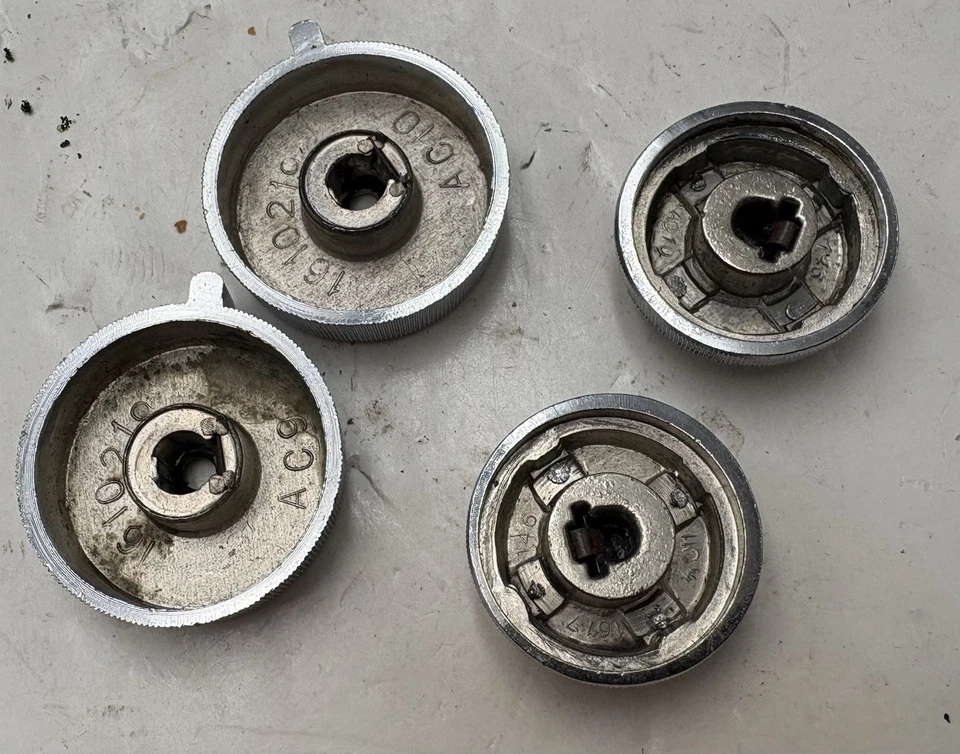 1977-1984 Cadillac Deville Fleetwood Eldorado FULL SET of OEM Shaft Radio Knobs - Image 3 of 3