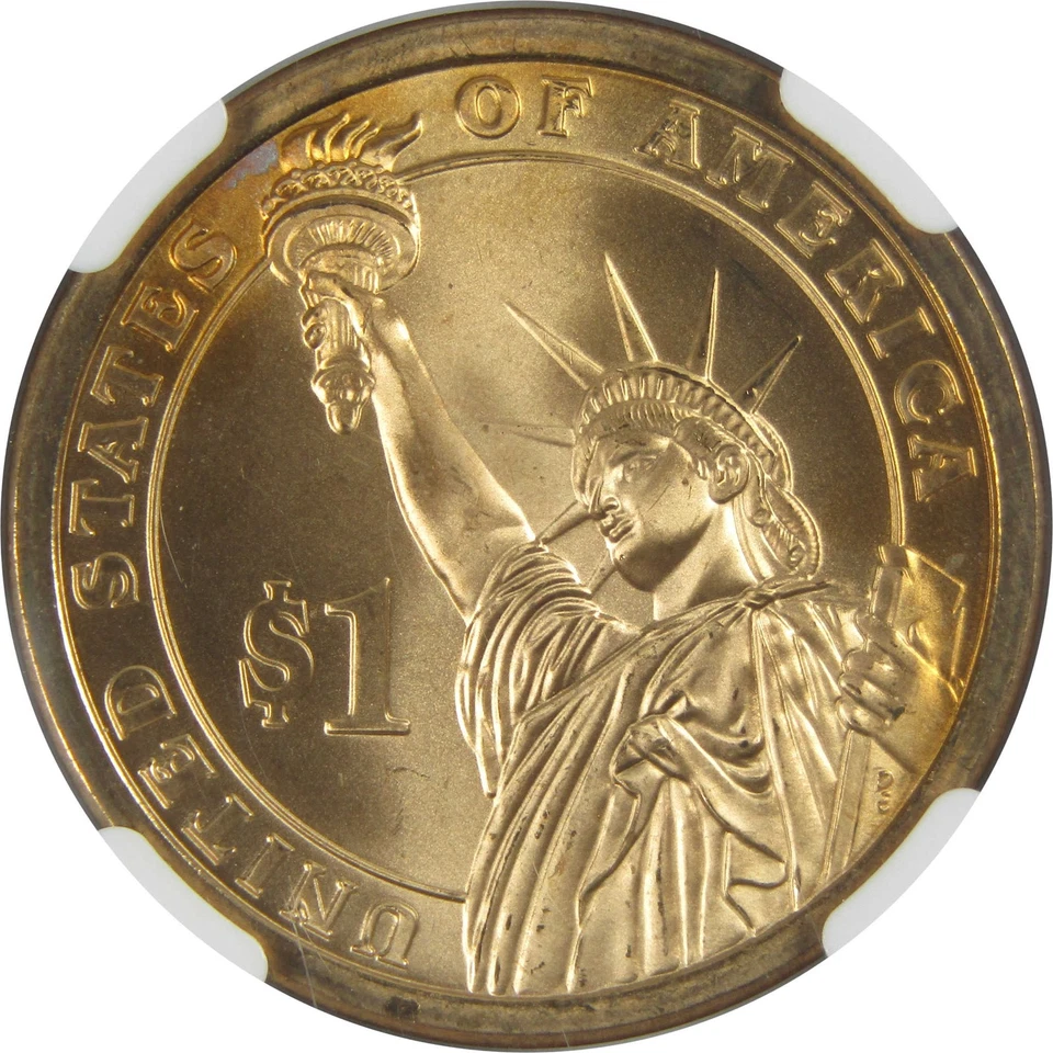 2007 James Madison Presidential MS 67 NGC $1 Missing Edge Lettering - Image 4 of 4