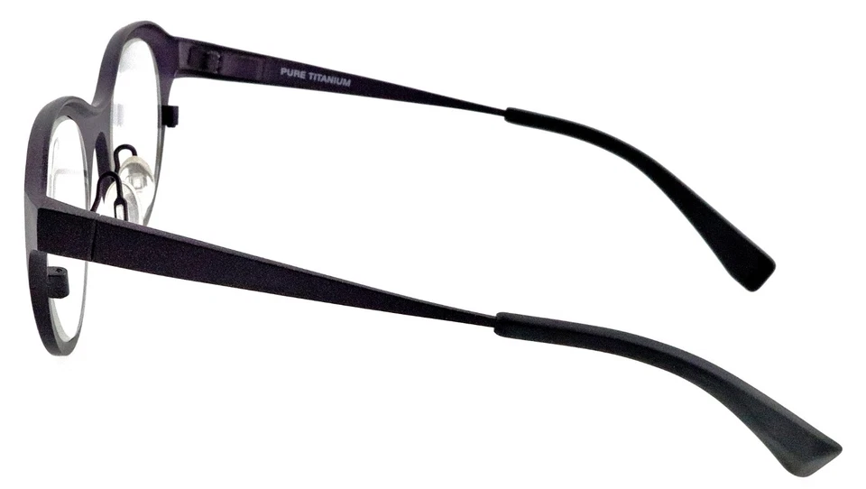 Nuevo marco de gafas THEO Corleone 765 púrpura negro titanio Bélgica unisex Foto 3 de 4