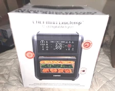 Chefman 12 Qt. Air Fryer 5 Functions Integrated Smart Thermometer, 28 Presets,