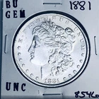 1881 BU GEM MORGAN SILVER DOLLAR UNC MS+++ U.S. MINT RARE COIN 8546