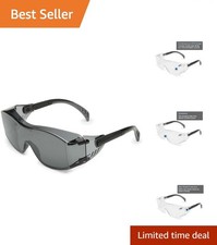 Protective Over-the-Glass Safety Eyewear - Adjustable, Scratch-Resistant Design