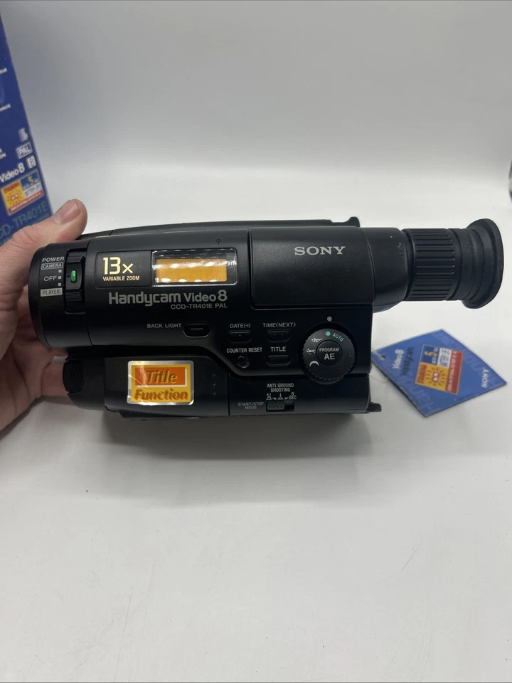 SONY HANDYCAM CCD-TR401E CAMCORDER VIDEO 8 CAMERA 8MM ANALOGUE TAPE - Image 2 of 4