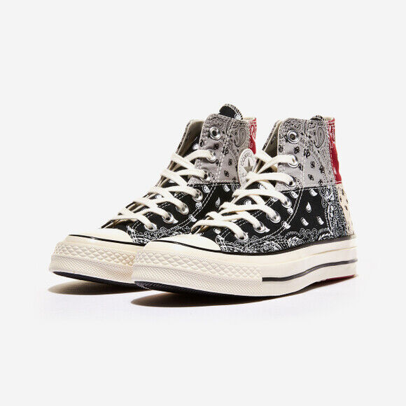 New Converse Chuck 70 Hi 'Paisley' Shoes Sneakers - Black New Converse Chuck 70 Hi 'Paisley' Shoes Sneakers - Black