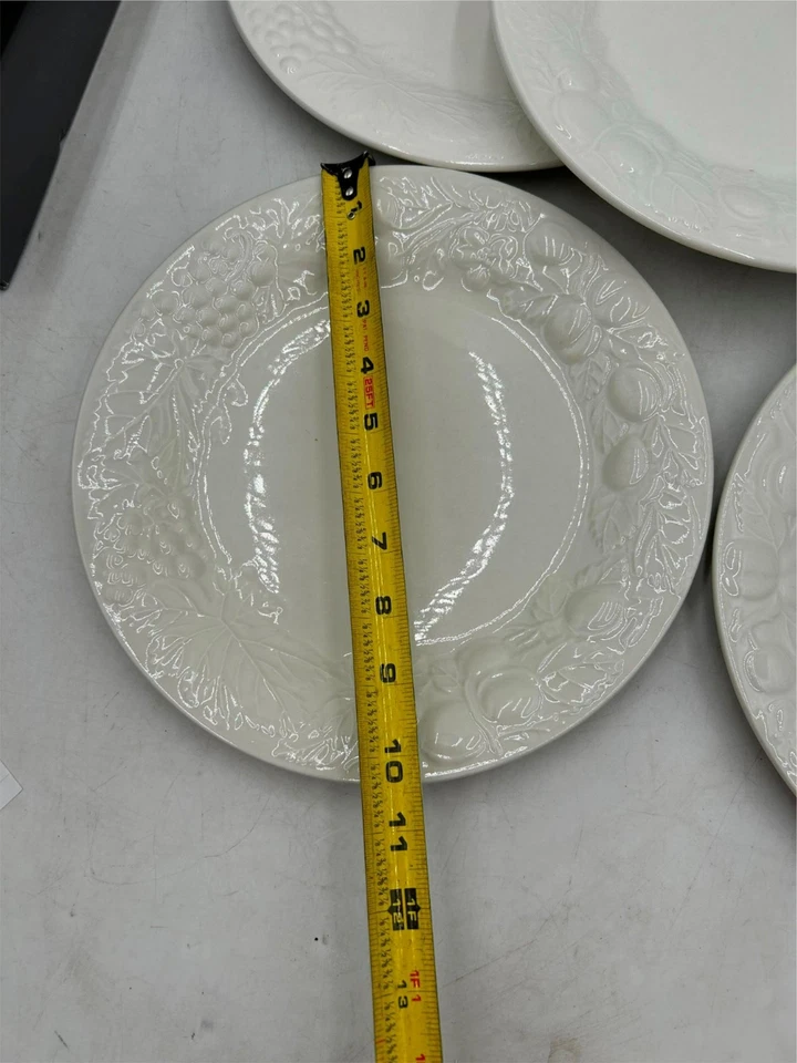 5) PLATOS DE CENA FARBERWARE BLANC SUR BLANC #422 **LEER** Foto 2 de 3