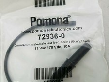 2(LOT) 72936-0, 2mm Shrouded Banana Plug TO 4MM Shrouded Banana Test Lead Adapt