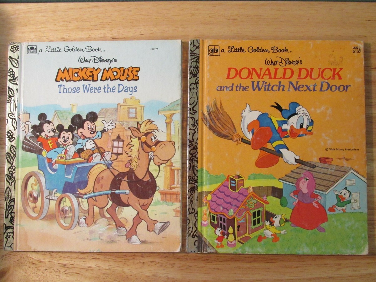 Walt Disney's Golden Book 1976 2冊セット Vintage 1976 Walt Disney Snow White & The Seven Dwarfs Large
