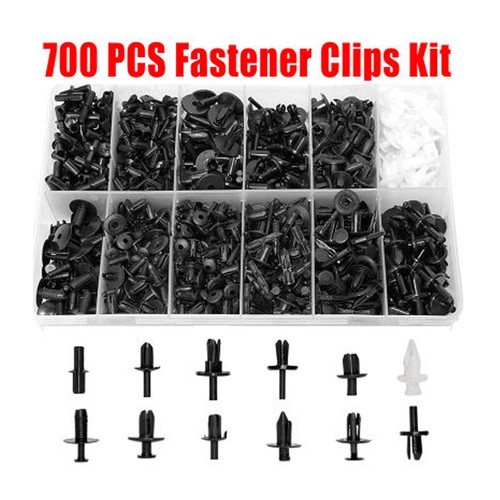 Plastic Auto Fender Body Retainer Clips 700Pcs Push Bumper Fastener Rivet Clips - Picture 5 of 12