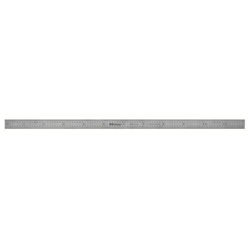 182-221, Steel Rule, 12" (4R), (1/8, 1/16, 1/32, 1/64"), 1/64" Thick X 1/2" Wid - Picture 6 of 12