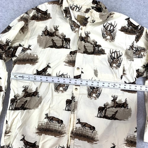 Deer Whitetail Buck Shirt Mens Size Large Button Up. Outdoor Life. Hunting - Picture 4 of 8