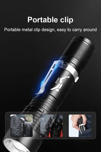 Underwater Diving Torch Amphibious Flashlight USB Lantern Undersea Adventure US - Picture 12 of 15