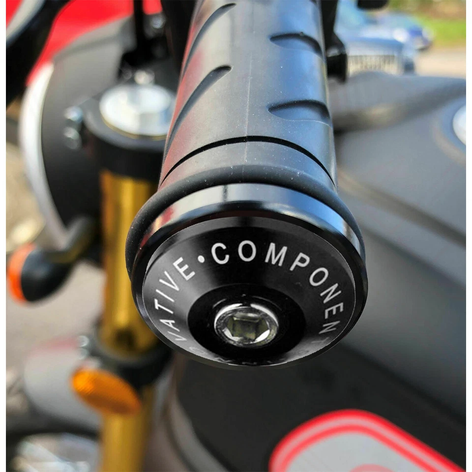 2x Universal Motorbike Bar Ends Motorcycle Handlebar End Weights Plugs Grips - image 4 of 4