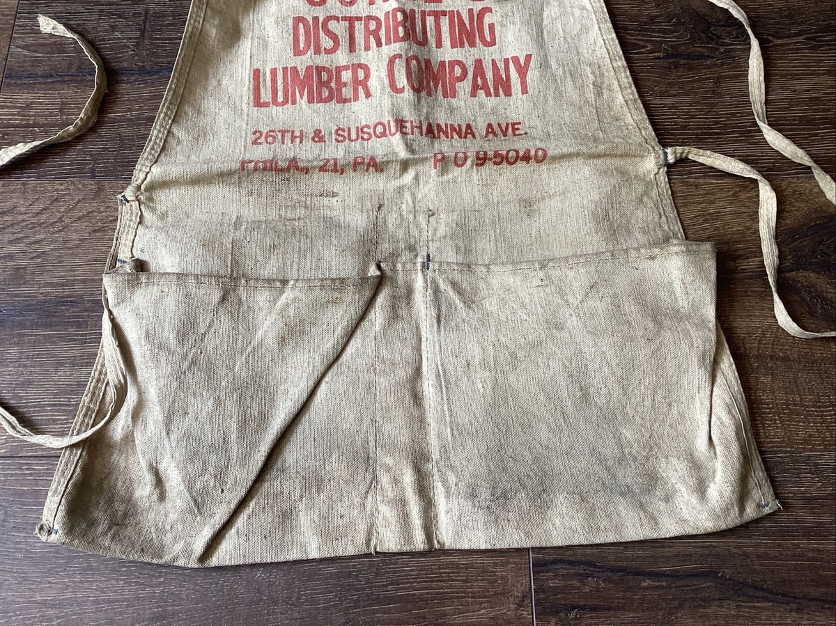 Vintage Hardware Store Apron Coales Distributing Lumber Co