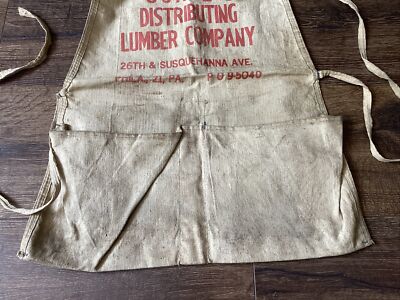 Vintage Hardware Store Apron Coales Distributing Lumber Co