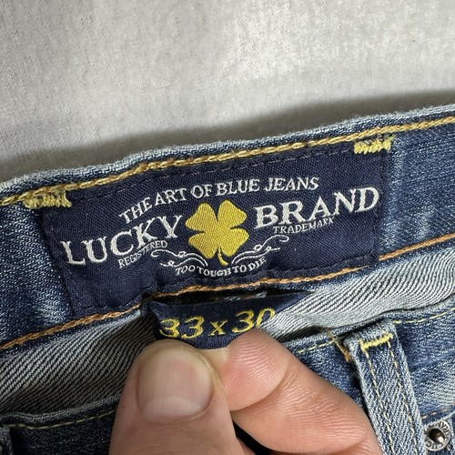 Lucky Brand Jeans Mens 32x30 Stretch 121 Slim Straight Denim - Picture 5 of 16