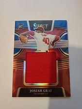 Josiah Gray [Tri Color] #RJS-JG 2022 Panini Select Rookie Jumbo Swatch #'d /99