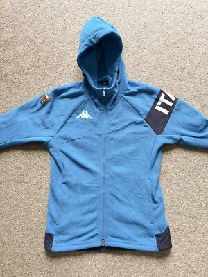 Vintage Kappa Italy Italia FIG Golf Damen Blau Zip Fleece Pullover Gr. Medium