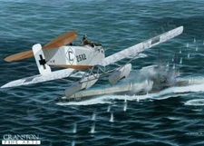 Hansa-Brandenburg  art post card Kapitanleutnant zur See Friedrich Christiansen