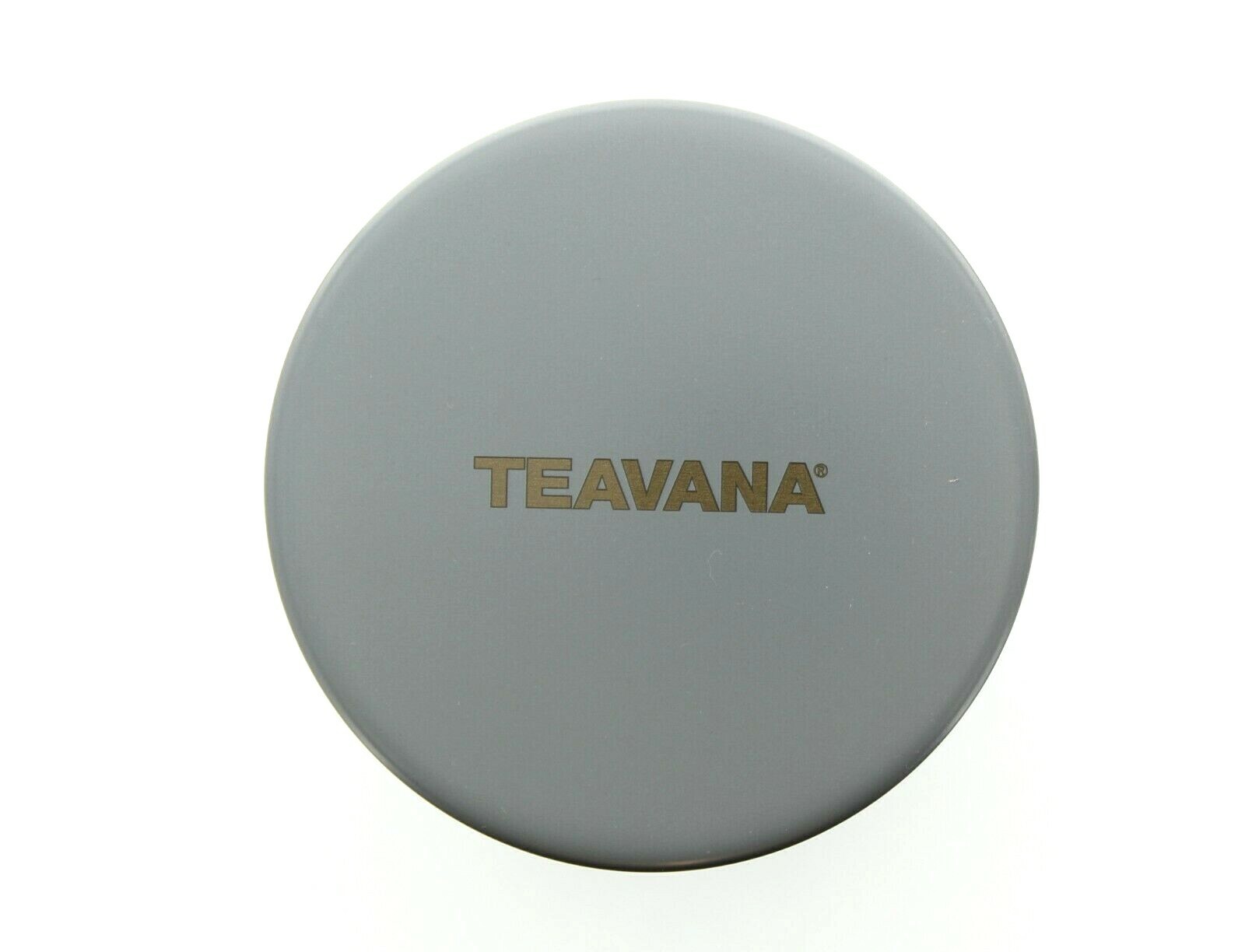 Teavana Airtight Tea Canister Gold Tin 16oz Loose Leaf Storage, Steel Grey New eBay