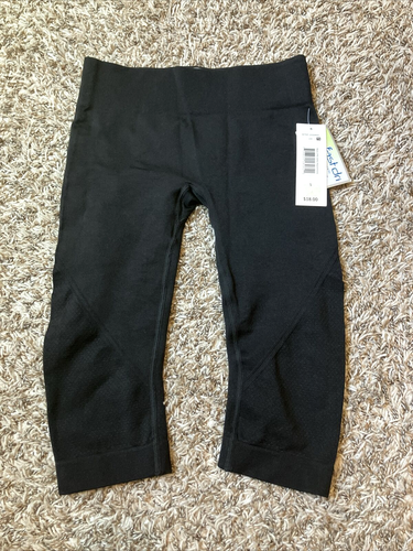 MTA Sport Capri Pants Womens Small Black Gym Yoga Run Stretch Fast Dri Leggings