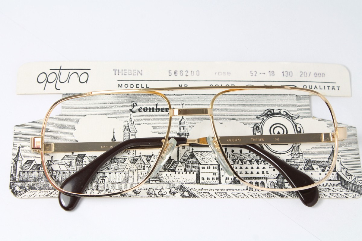 1950’s Vintage Gold Filled Optura Eyeglasses Frames,Made in West Germany, Unisex Optometrist Attic - OPTURA JOHN GOLD VINTAGE METAL EYEGLASSES main image 3