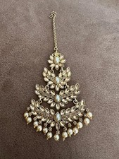 indian jewellery jewelry teeka tikka headpiece hair accessories Bollywood bridal