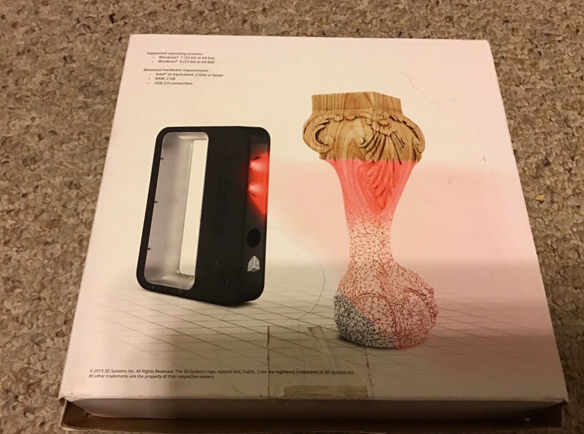 VERY RARE 3D Systems Sense Scanner US MADE with box! Excellent