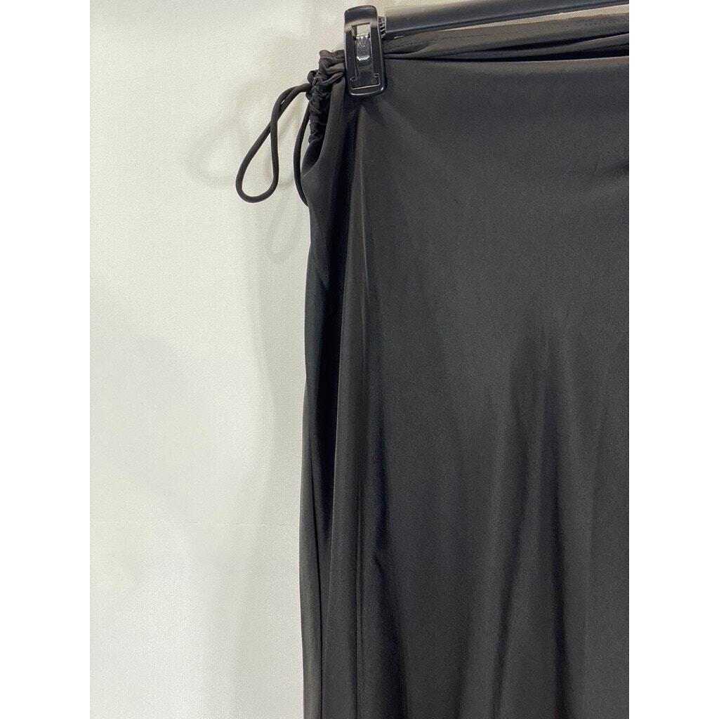 MOTF Women's Black Solid Adjustable Side Ruched S… - image 3