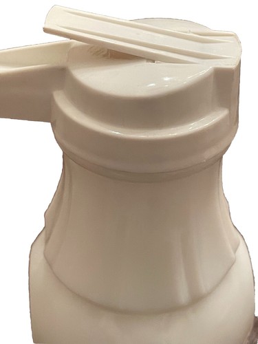 Vintage White Milk Glass Federal Dinerware Syrup Dispenser American Eagle - Picture 2 of 19