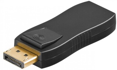 DisplayPort -auf-HDMI -Adapter 1.1, vergoldet, schwarz