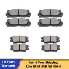 For 2007 - 2017 Camry Avalon ES300h ES350 Front Rear Ceramic Brake Pads Brakes