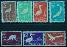 Romania 1957 7 stamps SG 2552/9 Used no 3l.30