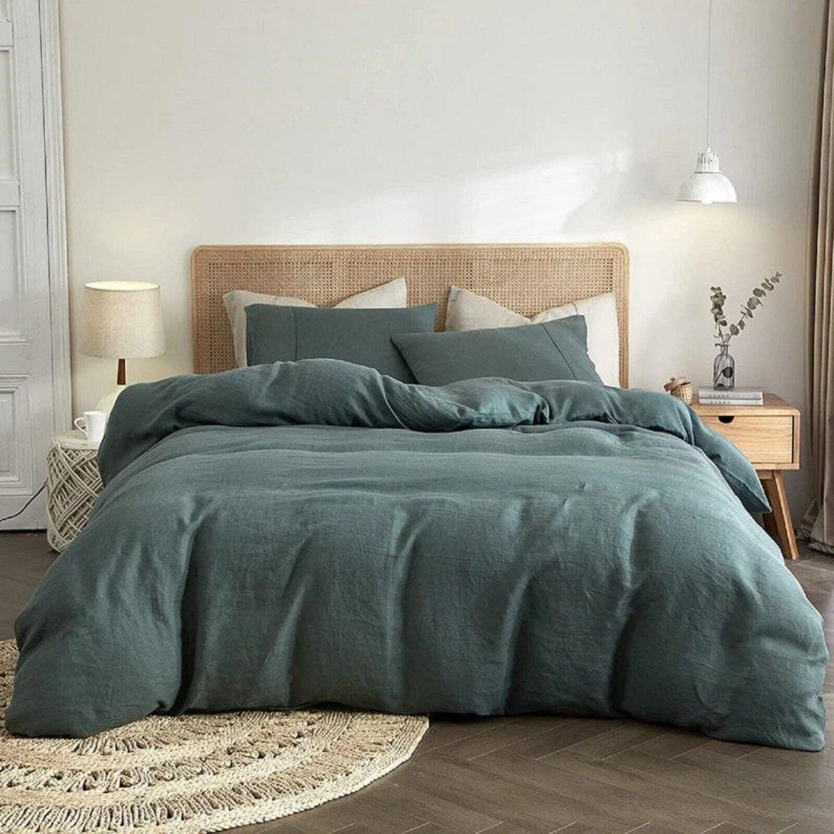 Linen king comforter deals