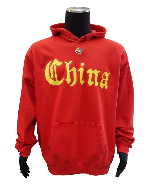 red baseball pullover