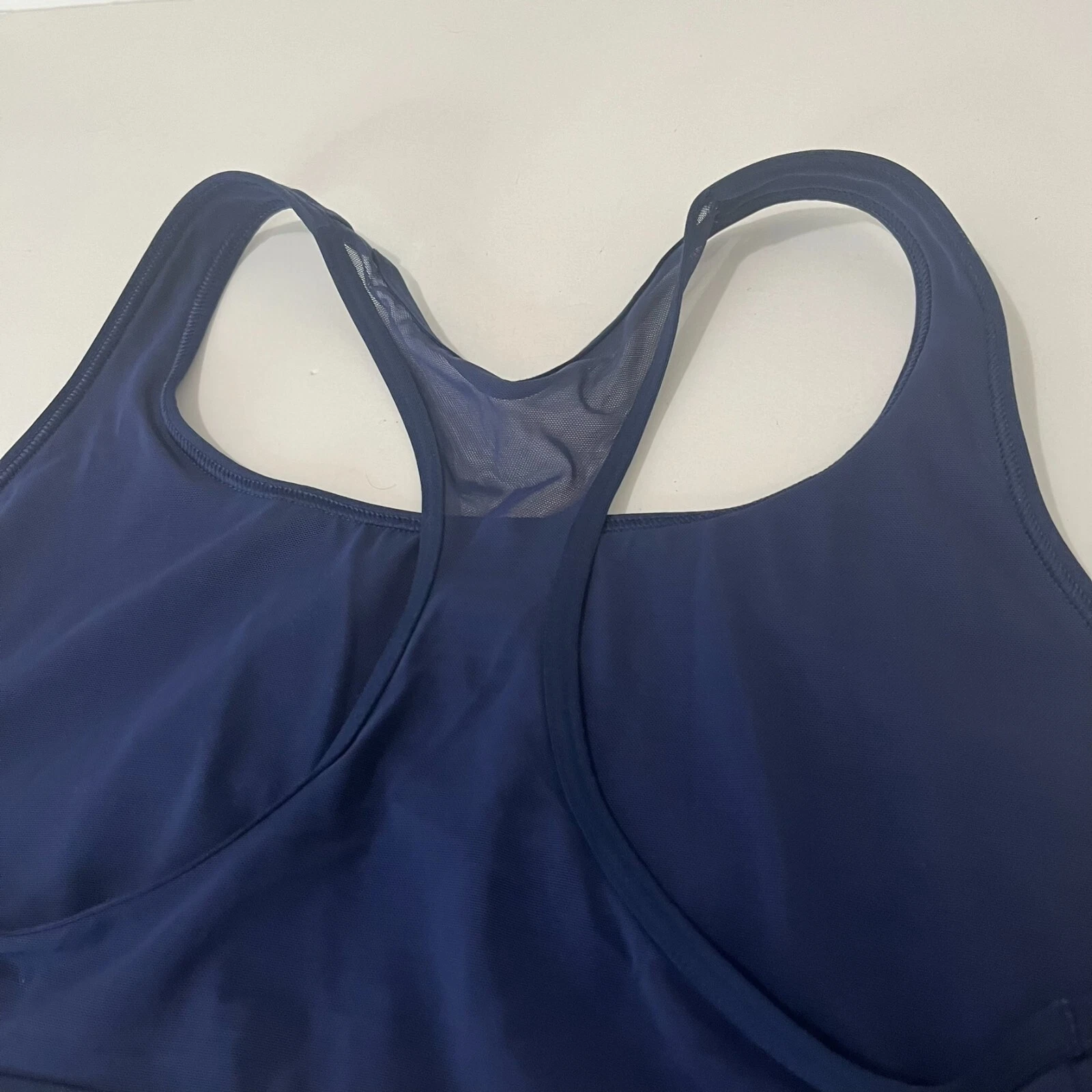 victoria-secret-vs logo mesh racerback tank-bra
