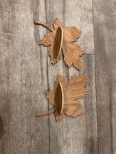 1950s Pair WooDEN SHELvES 50  s ViNTAGE MAPLE LEAF