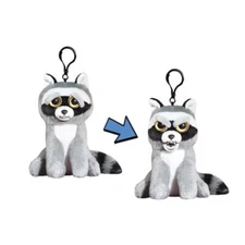 Feisty Pets Mini Rascal Rampage Raccoon™️ 4 Inch Backpack Plush Clip