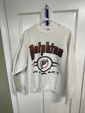 Vintage Miami Dolphins Old Logo Sweatshirt Official X-Large XL Tultex Tag