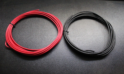 10 GAUGE WIRE RED & BLACK 50 FT EACH PRIMARY AWG STRANDED COPPER POWER GROUND