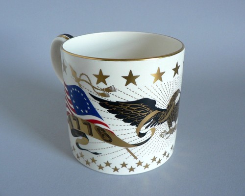 WEDGWOOD AMERICAN BICENTENNIAL MUG 1976 BOXED CERTIFICATE RICHARD GUYATT TANKARD - Picture 7 of 20