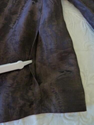 Chaqueta oscilante cuello embudo EILEEN FISHER Dark Choco reflector jacquard XS nueva con etiquetas $398 - Imagen 6 de 12