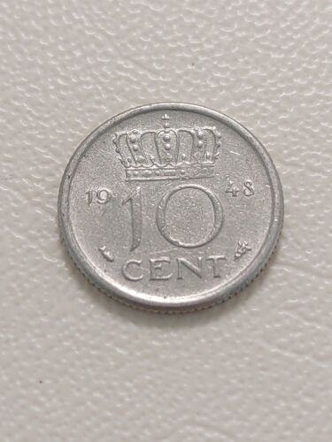 COIN / THE NETHERLANDS / 10 CENT 1948 Kayihan coins T114 - Picture 1 of 2