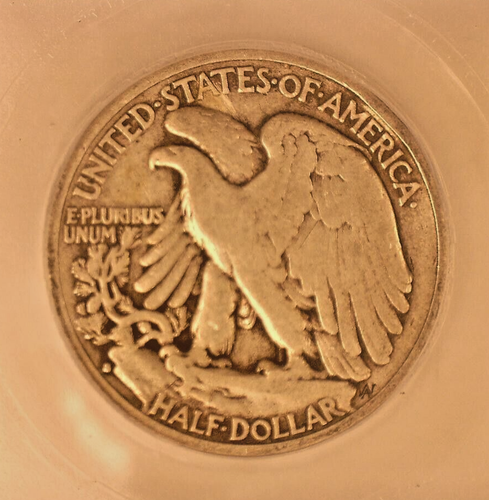 1934-S Walking Liberty Silver Half Dollar ICG : VG10 : LOW MINTAGE - Picture 6 of 6