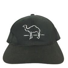 Vtg 90s Joe Camel Cigarettes Hat Spell Out Logo Snap Back Baseball Trucker Cap