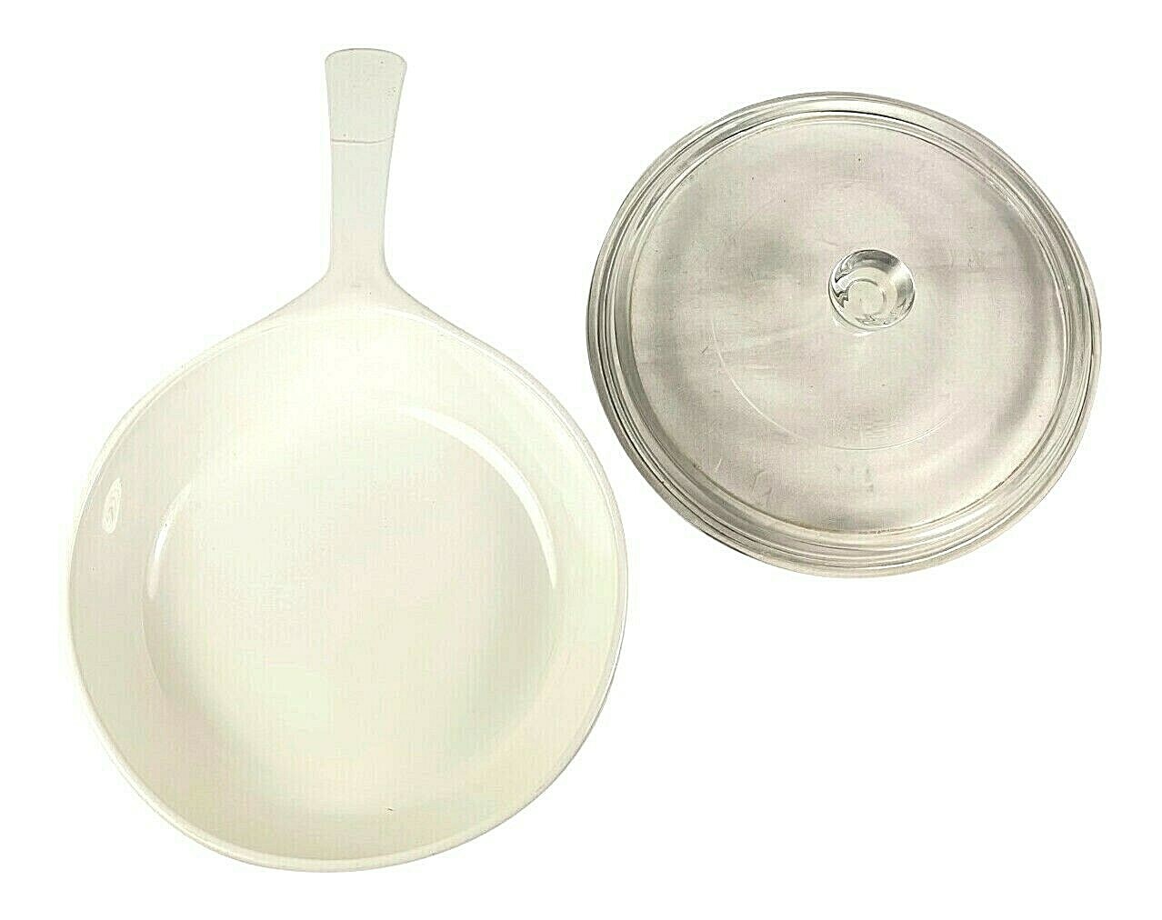 Corning Ware Glass Skillet Lid P83B Vintage Cookware Blue Cornflower