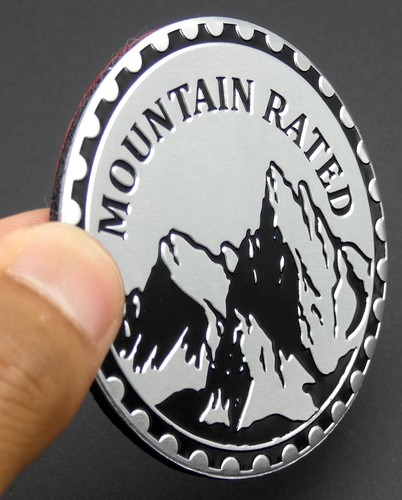 1pc Mountain Rated Auto Fender Emblem Sticker 4x4 Badge Truck SUV 6cm 2.36" - Picture 9 of 19